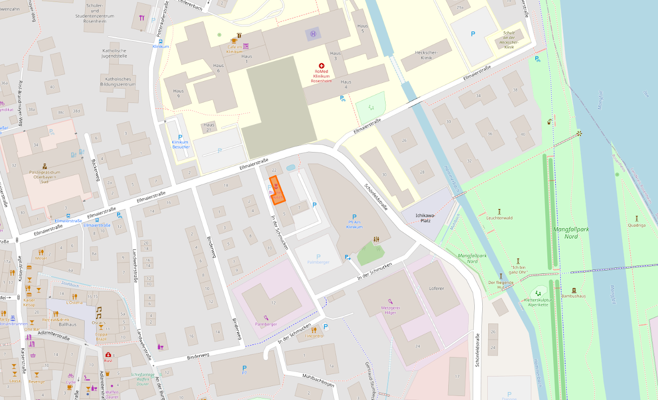 Blumen Bausch in Openstreetmap